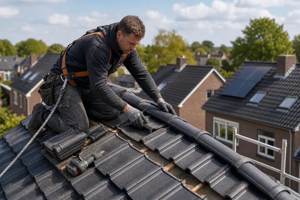 Dakdekker gebruikt administratie software voor dakwerk en oplevering
